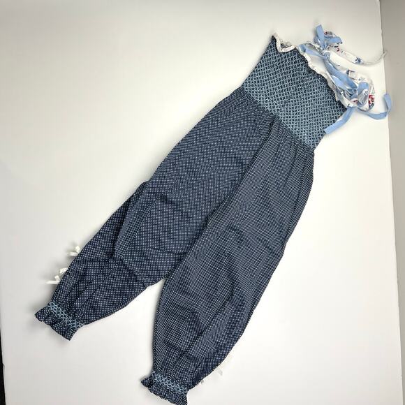 Well Dressed Wolf Liberty Navy Dot Romper Jumpsuit - Picture 7 of 7